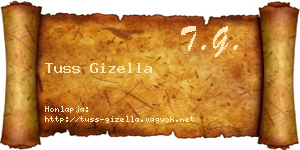 Tuss Gizella névjegykártya
