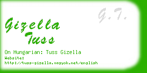 gizella tuss business card